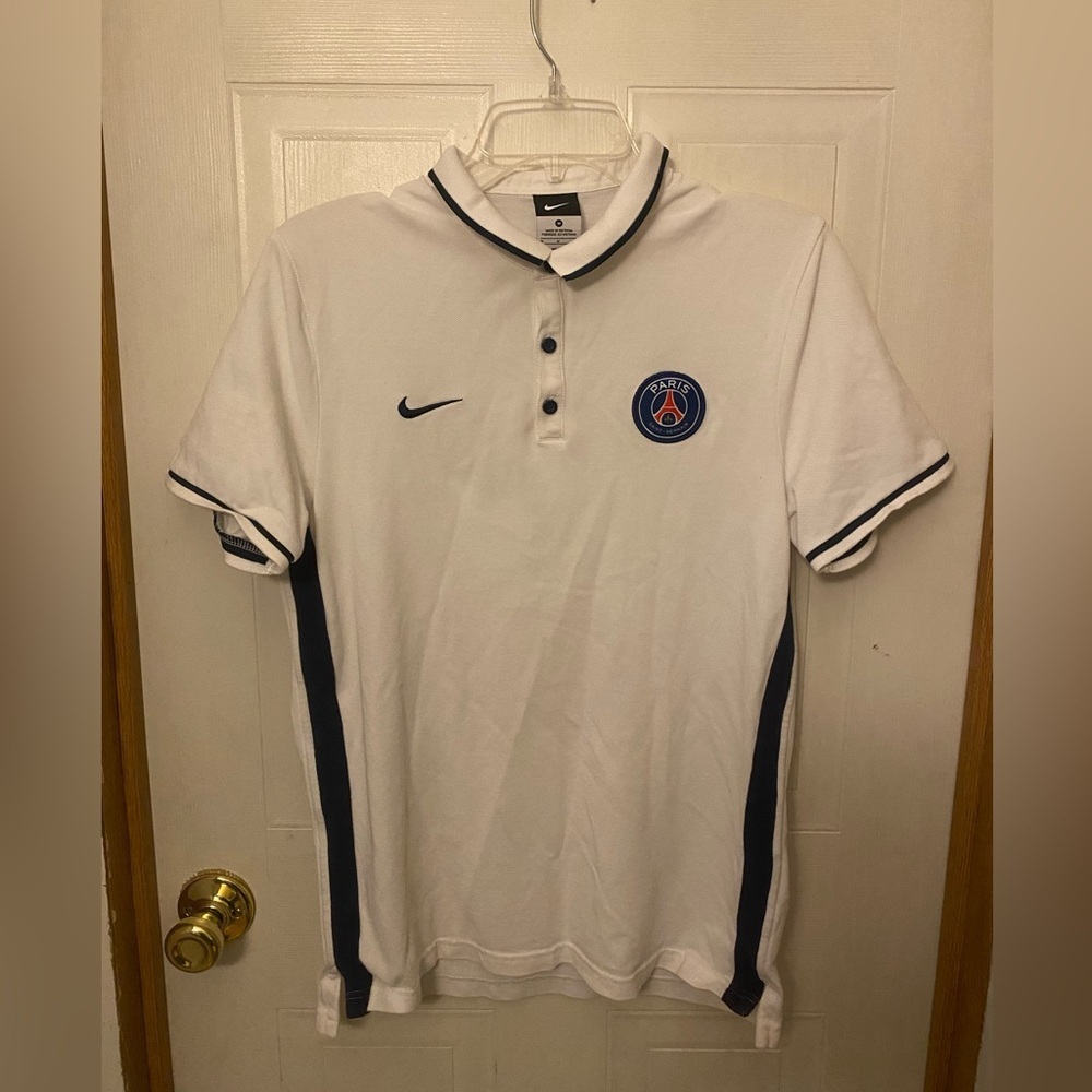 Nike White Polo Paris Saint Germain